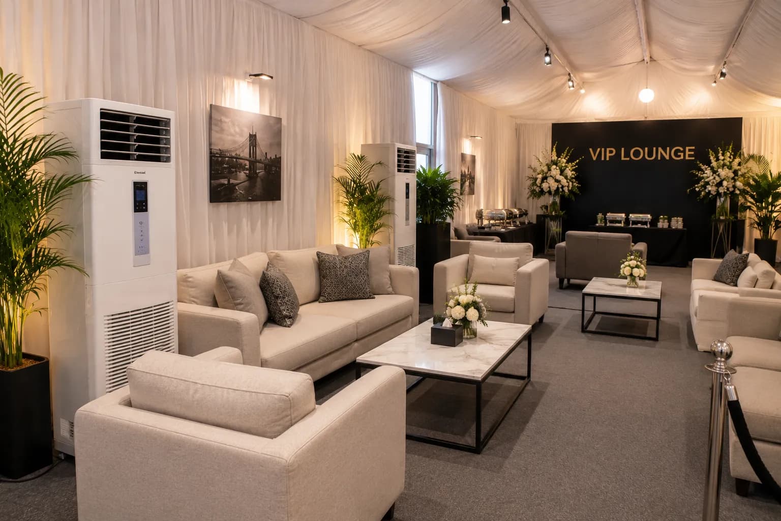 Sofa event untuk setup VIP lounge